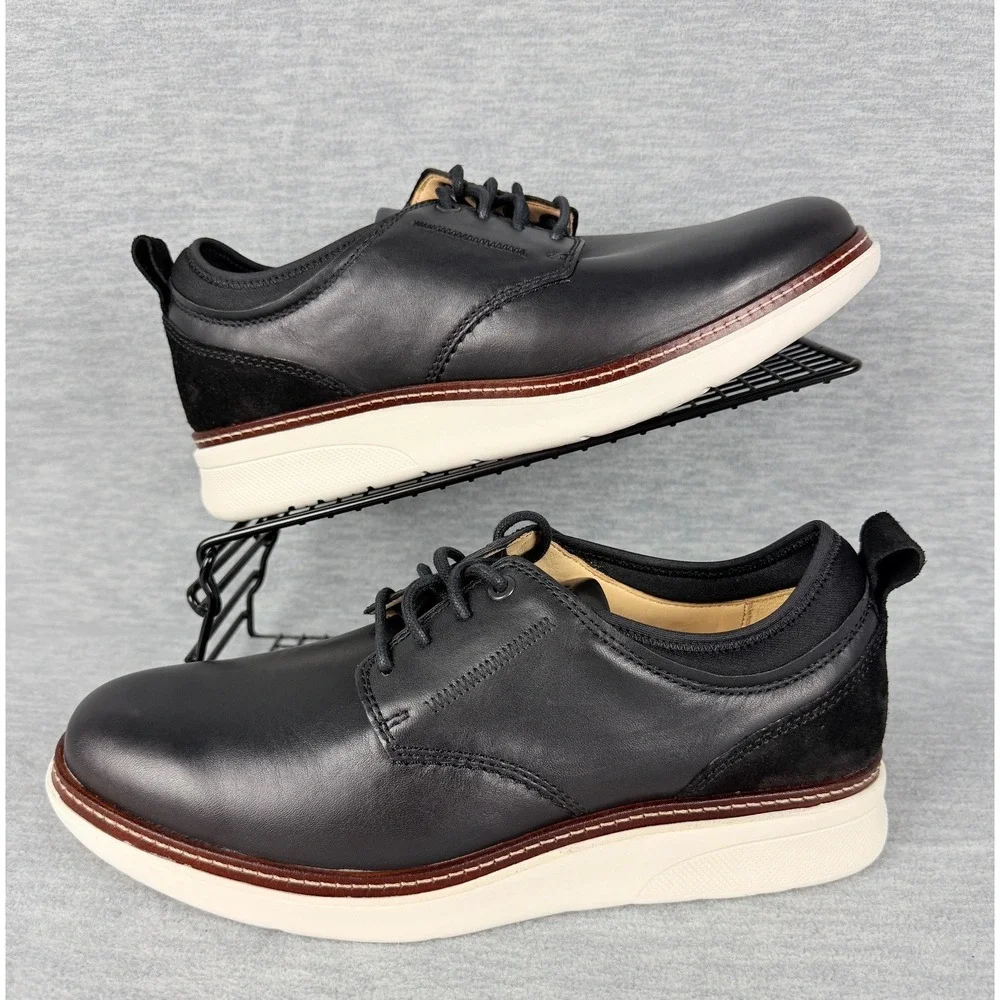 Samuel Hubbard Rafael Lace Up Shoes Mens 9.5 M Black Leather Sneakers
